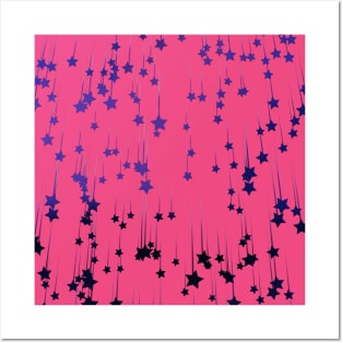 Abstract starfall Posters and Art